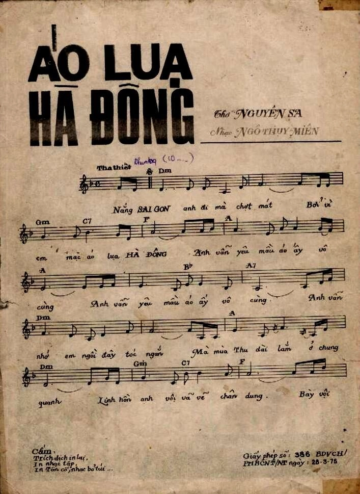 Áo Lụa Hà Đông​​ –  Ngọc Tân | Lời bài hát, hợp âm, MV