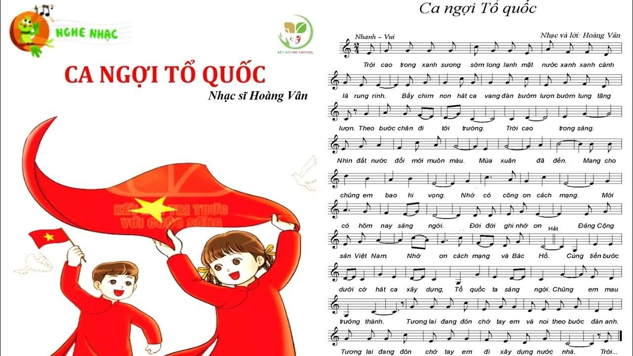 Ca Ngợi Tổ Quốc​​ –  Tốp Ca Thiếu Nhi | Lời bài hát, hợp âm, MV